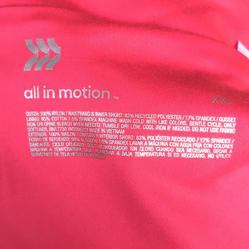 NEW All In Motion Vibrant Pink Athletic Shorts - Picture 5 of 5